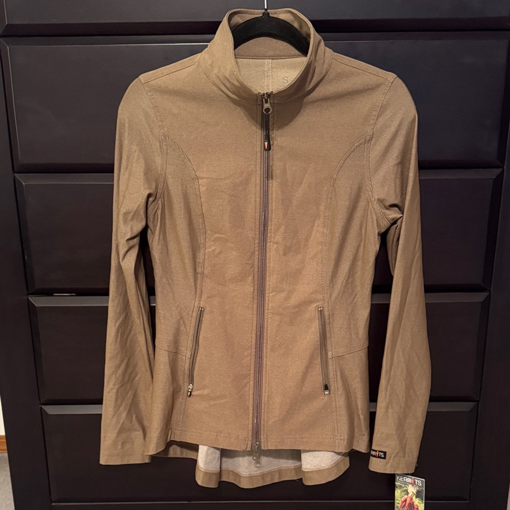 Kerrits Women's Peplum Jacket Mushroom Brown Small NWT